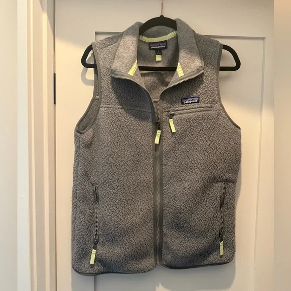 Patagonia Gray Retro Pile Vest - Picture 1 of 5